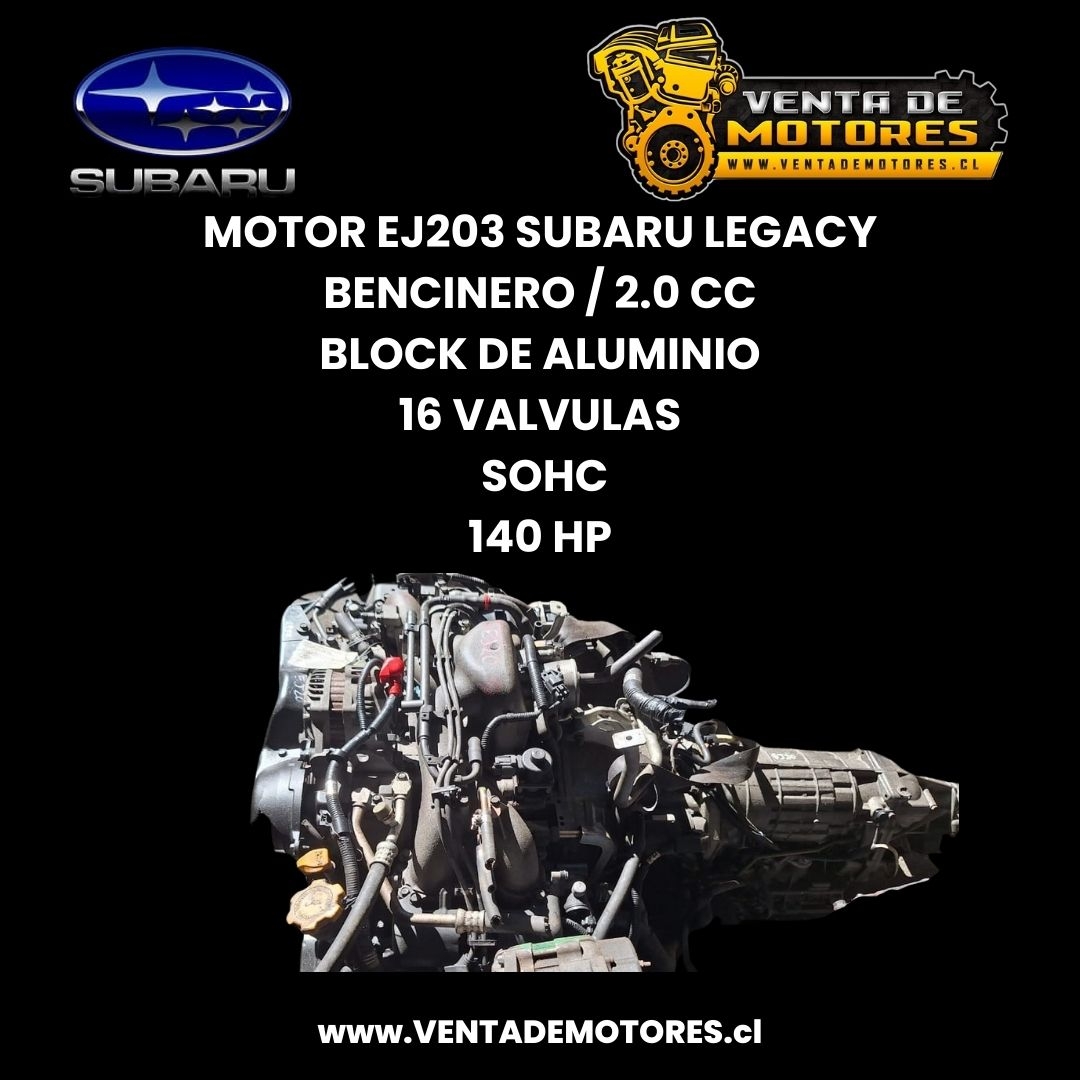 MOTOR BENCINERO EJ20 SUBARU LEGACY